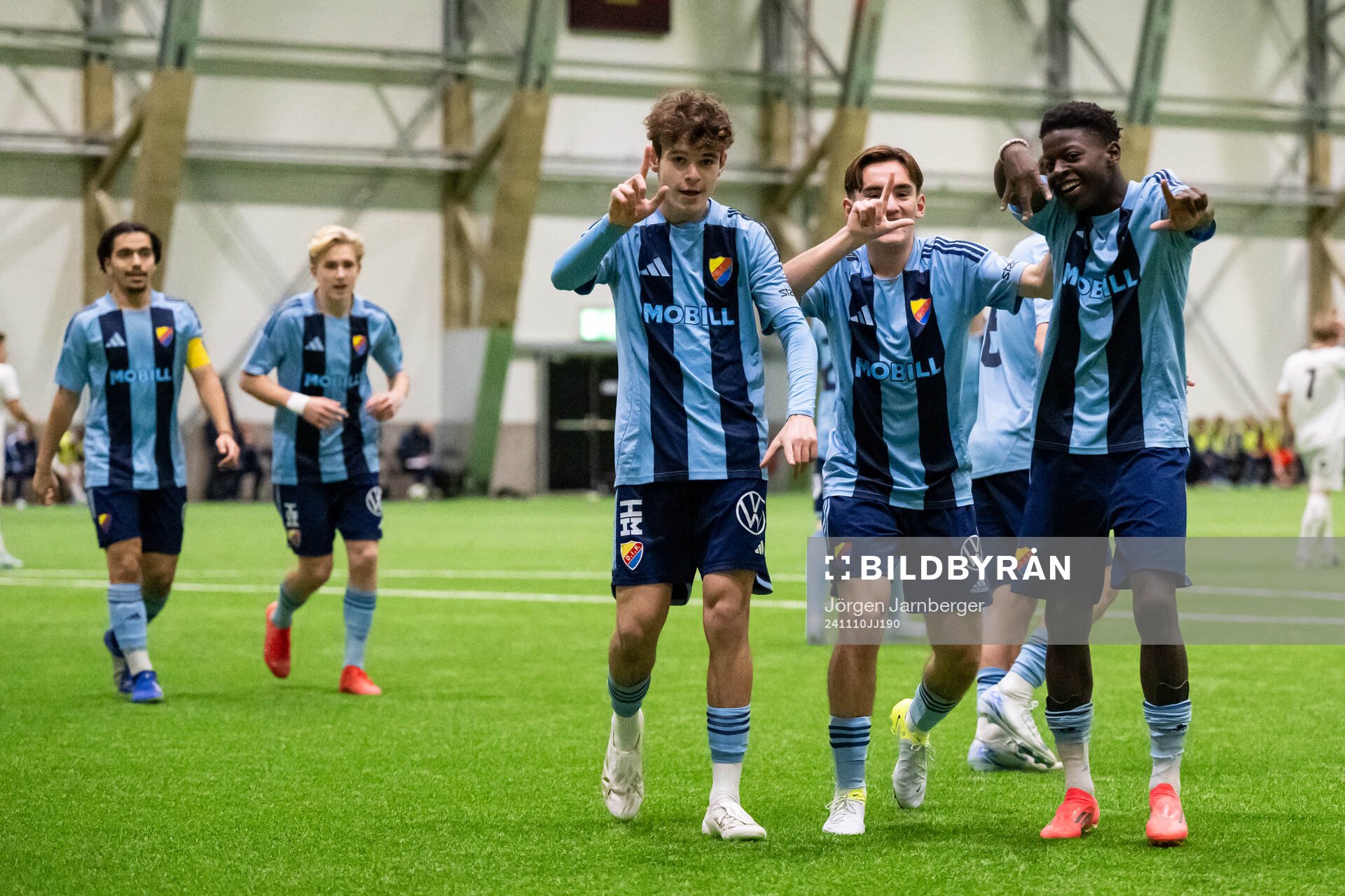 Djurgårdens spelare jublar