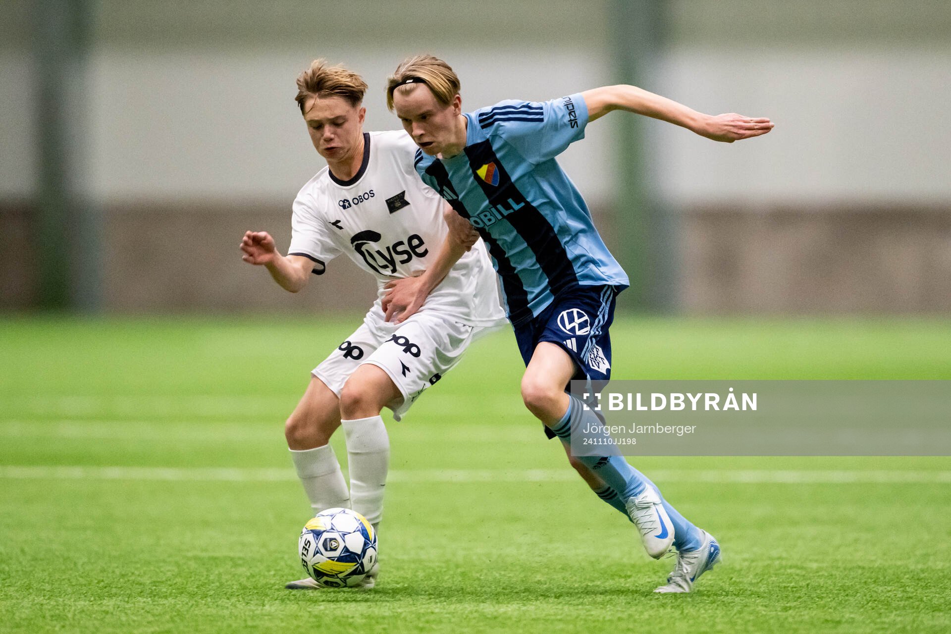 Vikings Jens Koll-Frafjord och Djurgårdens Melker Morheden