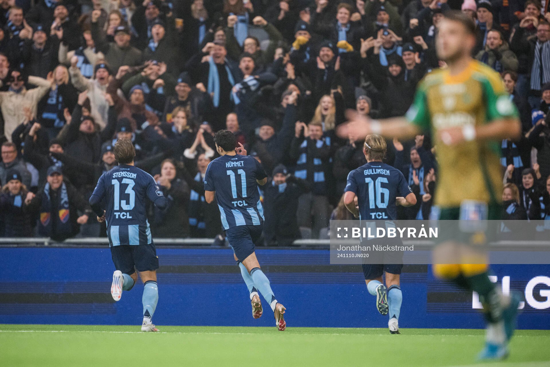 Djurgårdens Deniz Hummet jublar
