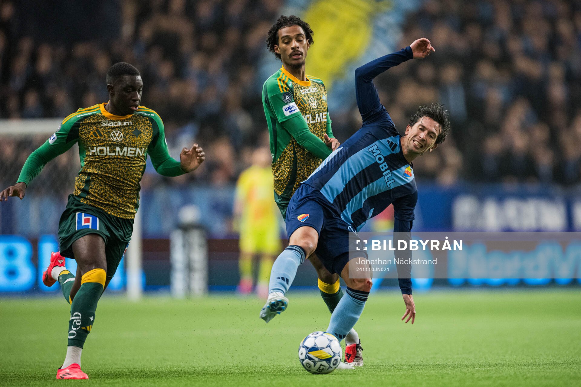 Djurgårdens Gustav Wikheim och IFK Norrköpings Jesper