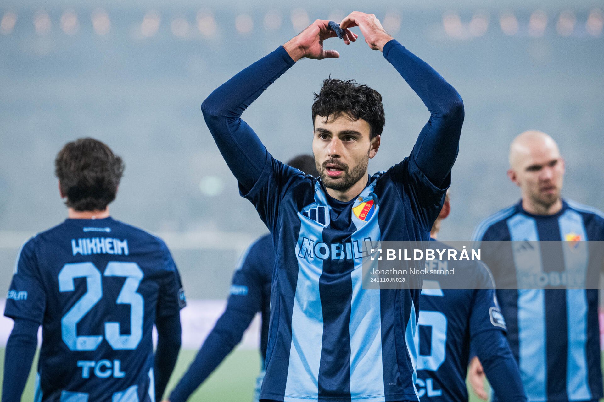 Djurgårdens Deniz Hummet jublar