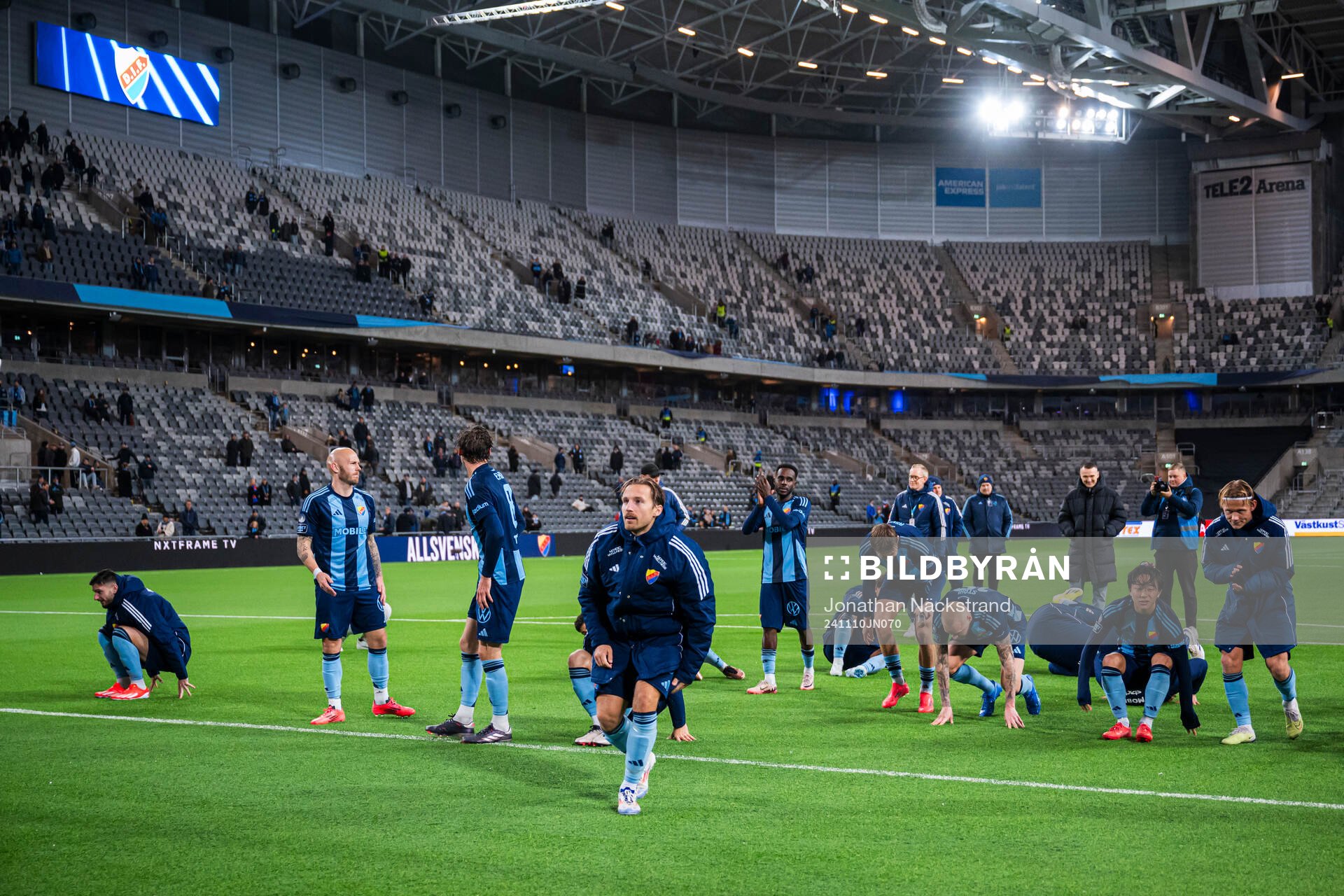 Djurgårdens spelare tackar publiken