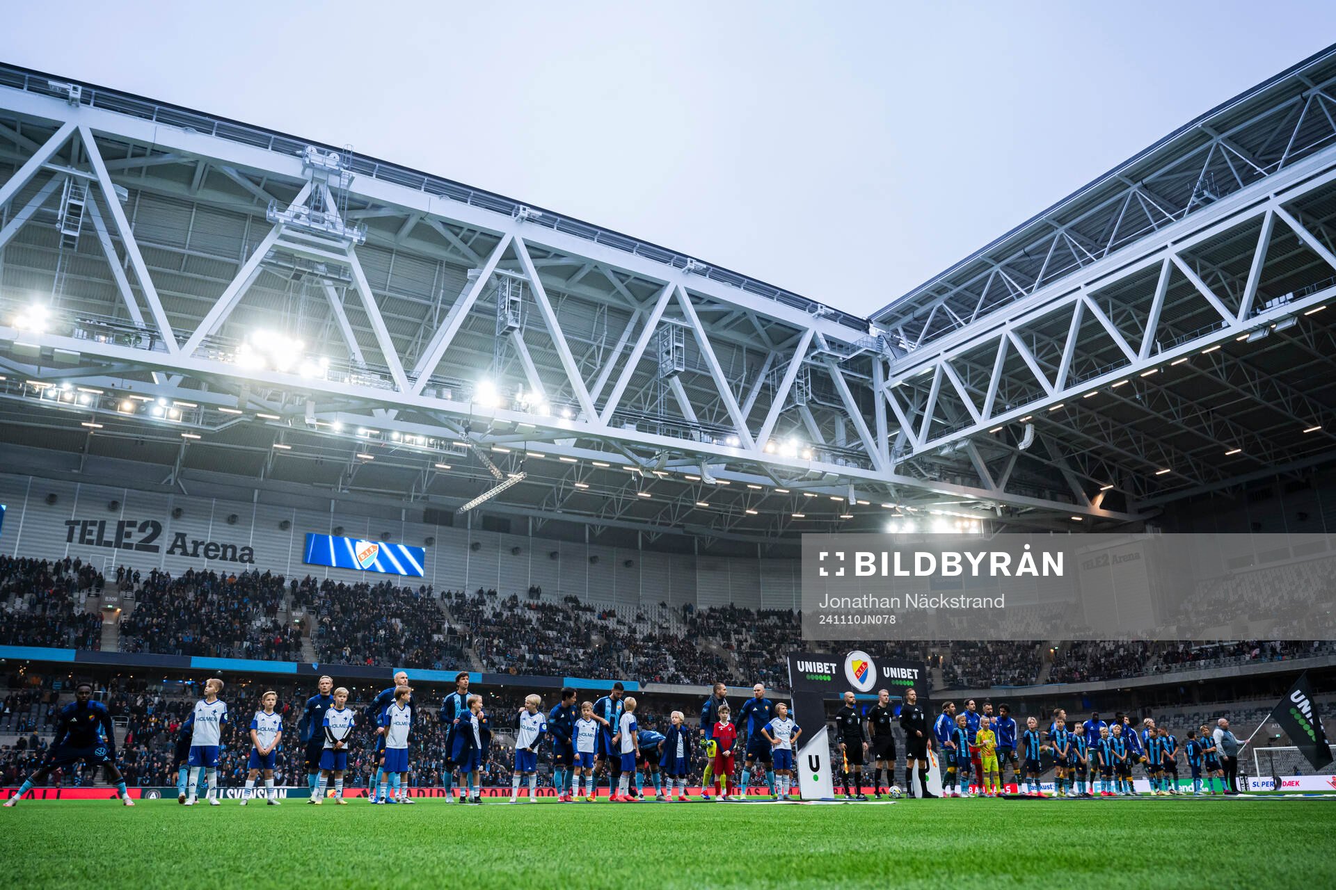 Djurgårdens och IFK Norrköpings spelare