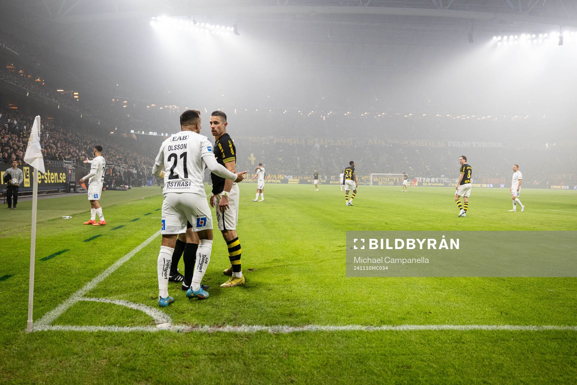Halmstads Marcus Olsson och AIKs Dino Besirovic