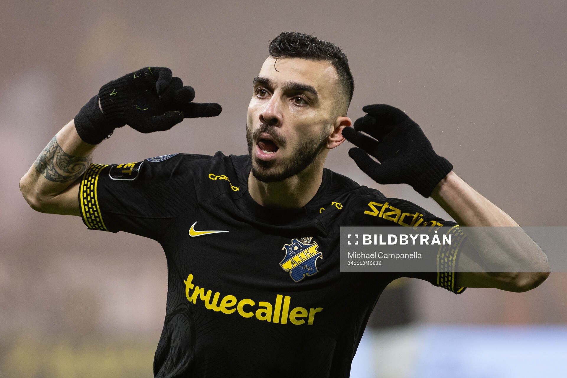 AIKs Ioannis Pittas jublar