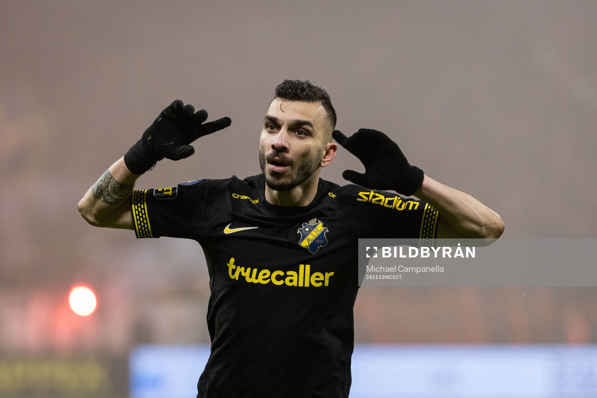 AIKs Ioannis Pittas jublar