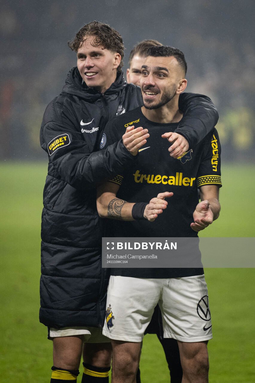 AIKs Onni Valakari och Ioannis Pittas