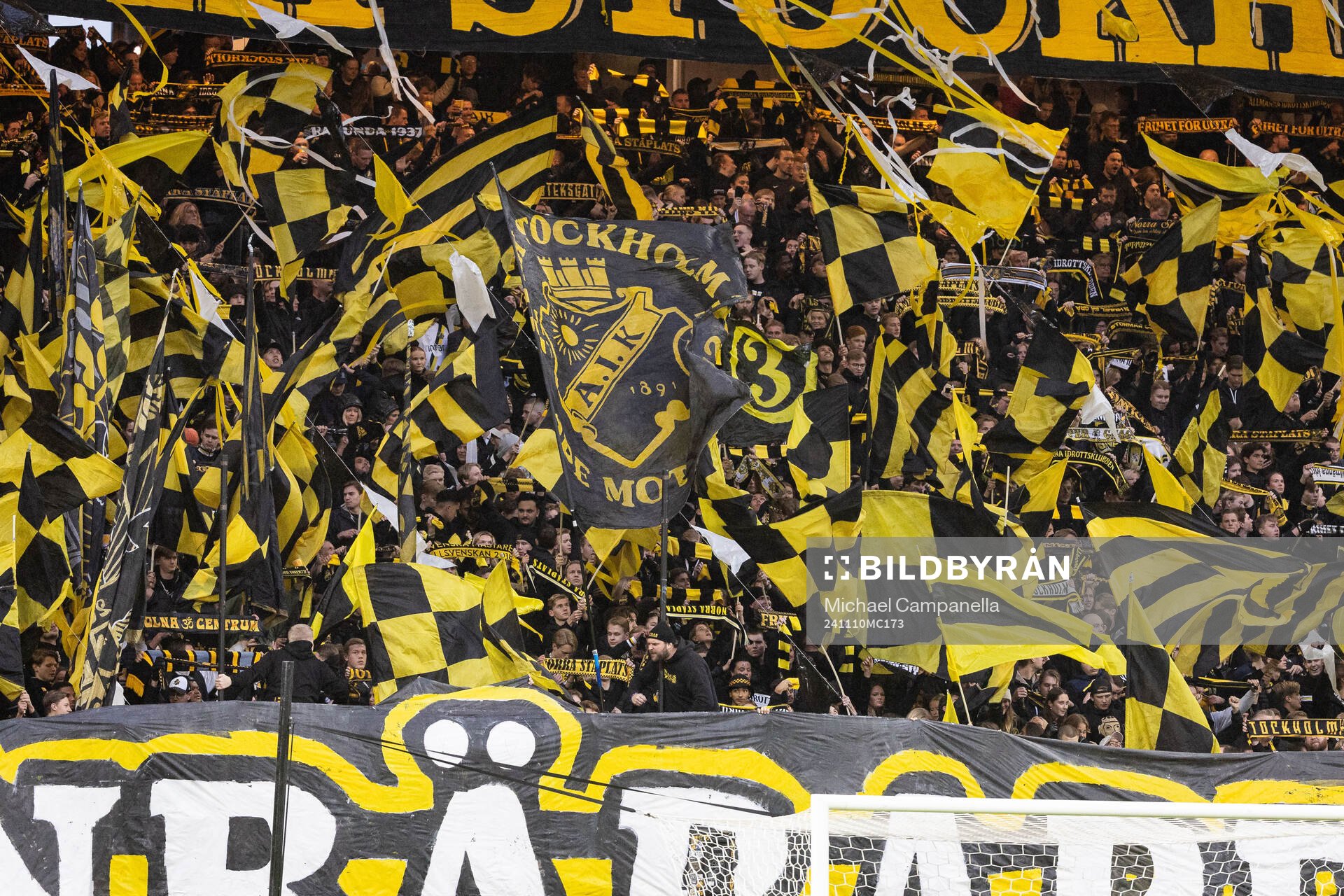 under fotbollsmatchen i Allsvenskan mellan AIK och Halmstad