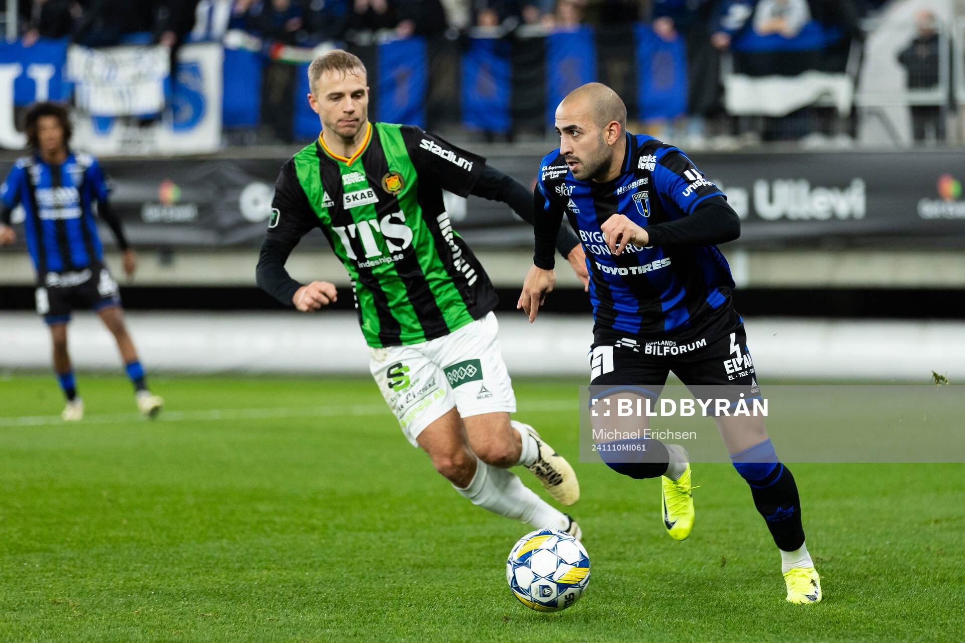 Sirius Saba Mamatsashvili under fotbollsmatchen i Allsvenskan mellan GAIS och Sirius den 10 november 2024 i Göteborg. 
