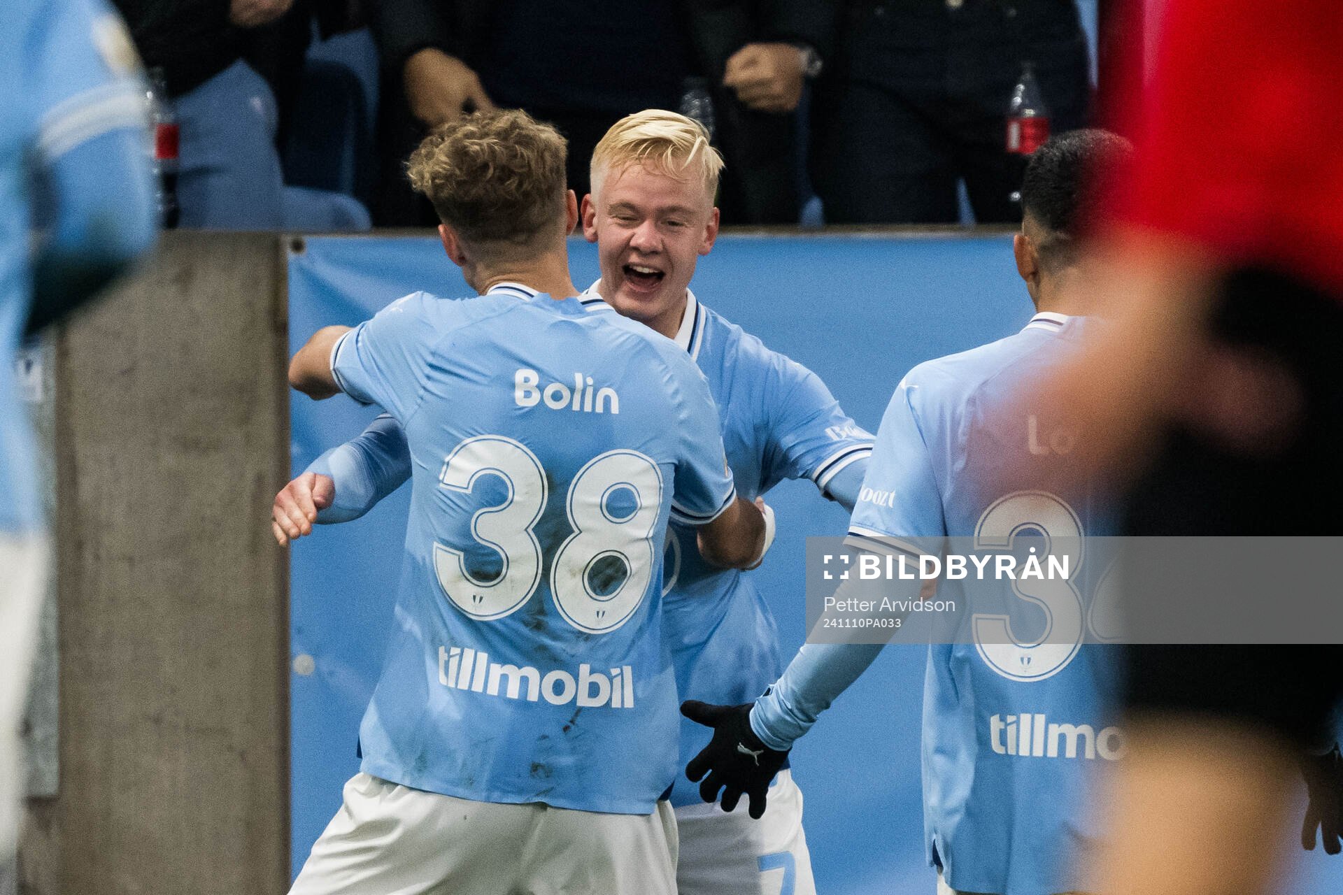 Malmö FFs Hugo Bolin och Otto Rosengren jublar