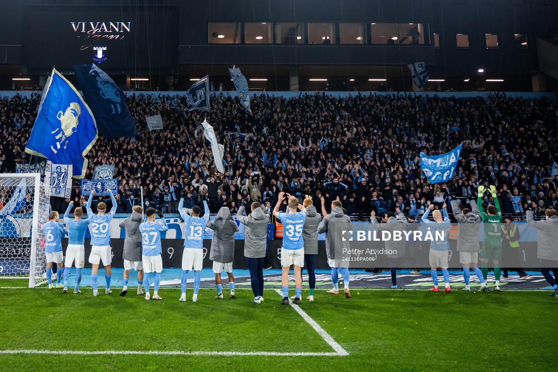 Malmö FFs spelare jublar