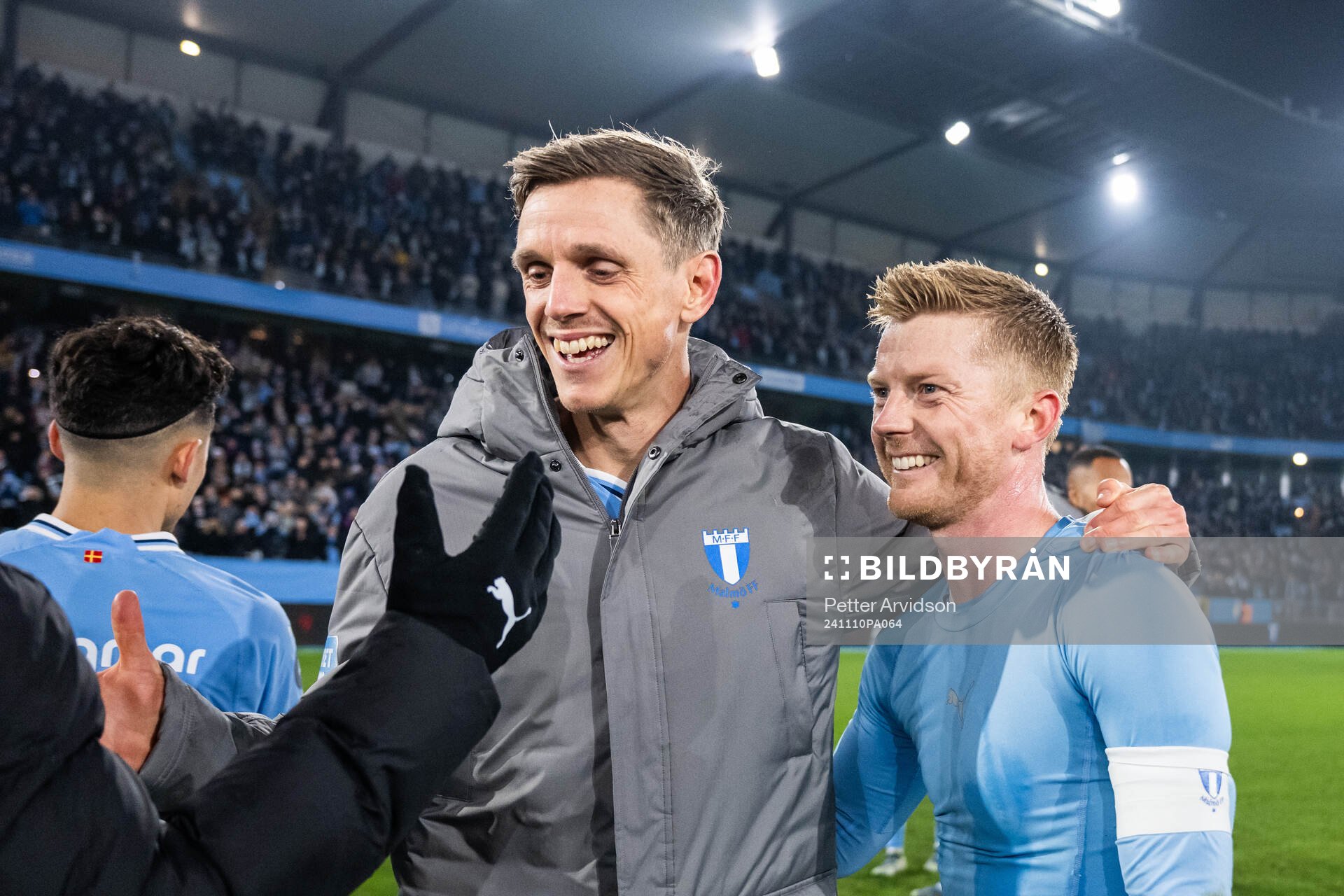 Malmö FFs Søren Rieks och Anders Christiansen jublar