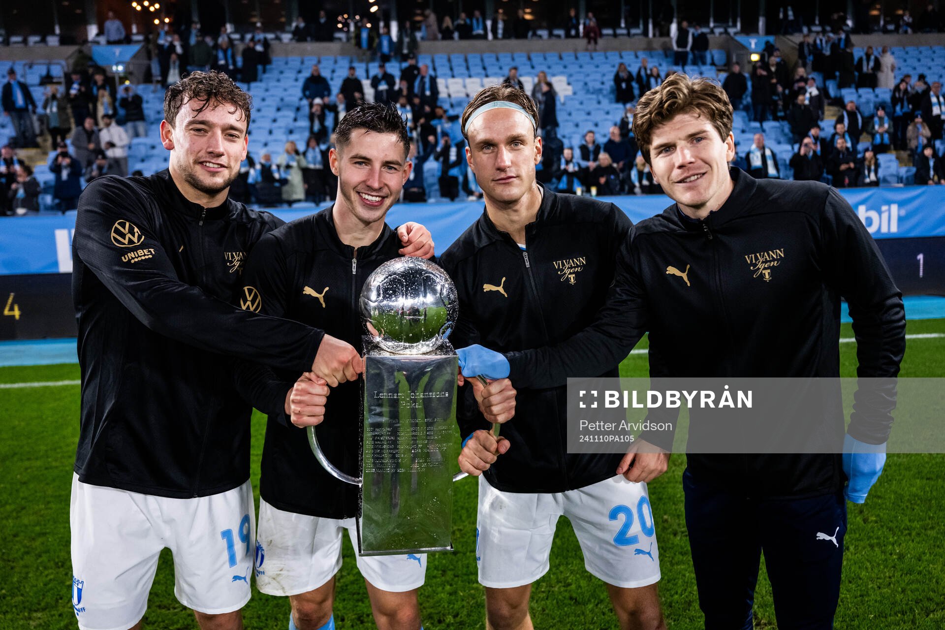 Malmö FFs Colin Rösler, Lasse Berg Johnsen, Erik Botheim