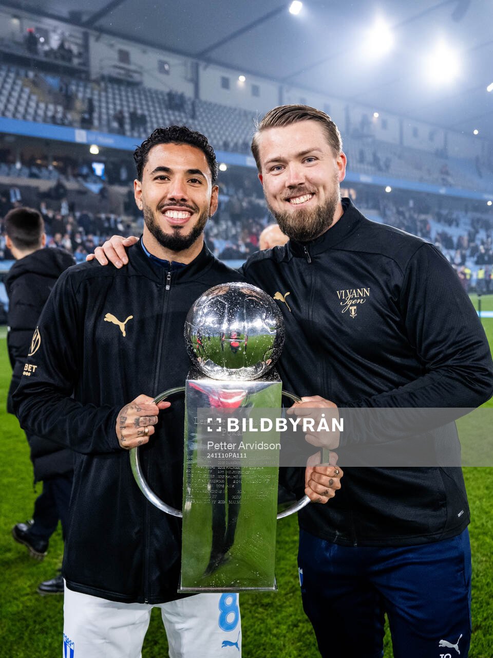 Malmö FFs Sergio Pena och assisterande tränare Theodor