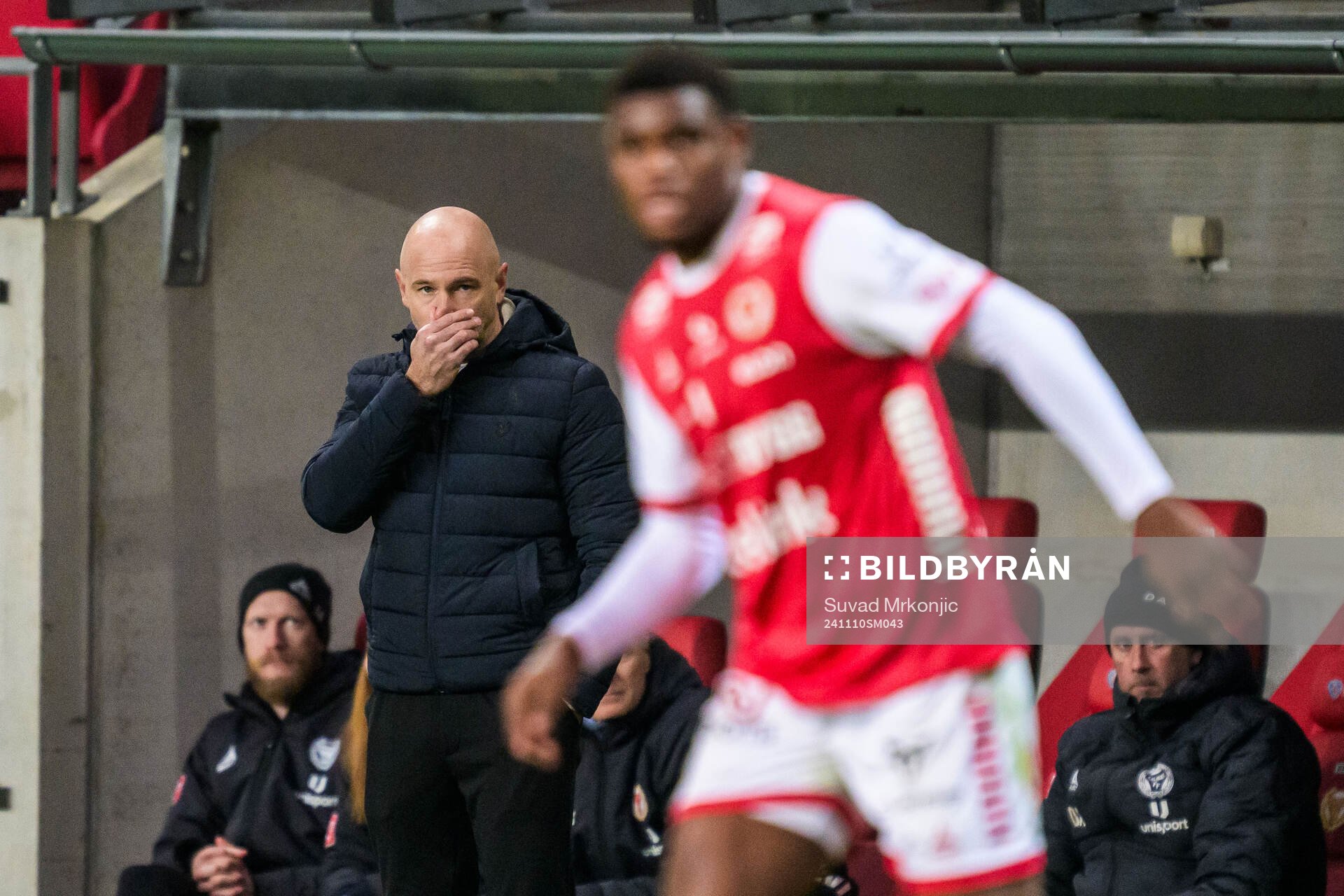 Kalmars tränare Stefan Larsson deppar