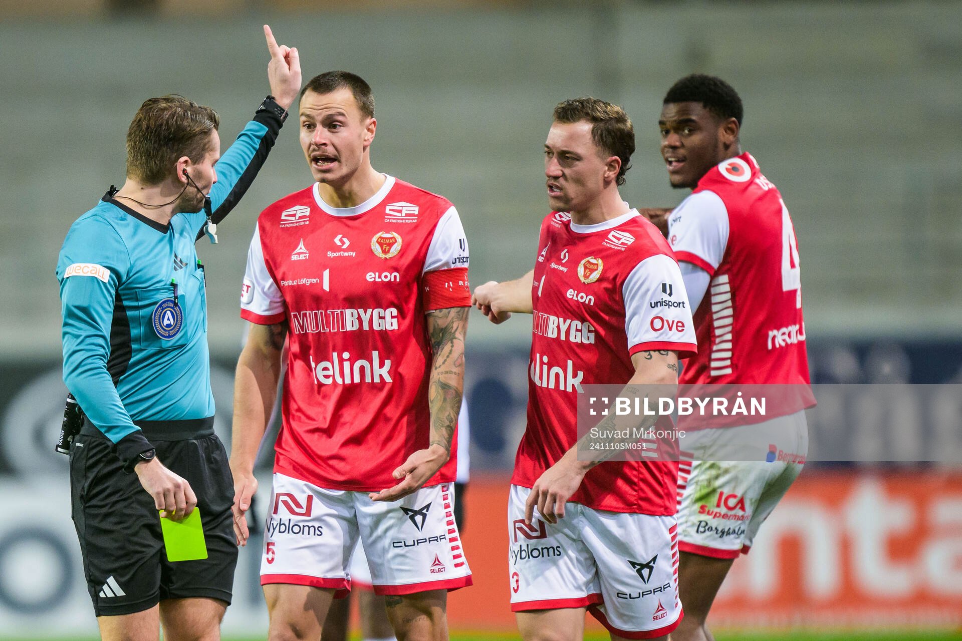 Domare Joakim Östling och Kalmars Vince Osuji