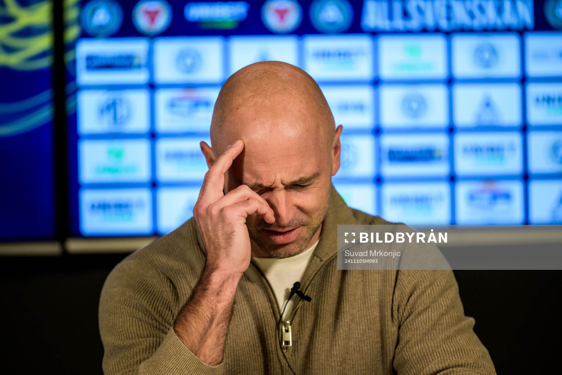 Kalmars tränare Stefan Larsson deppar