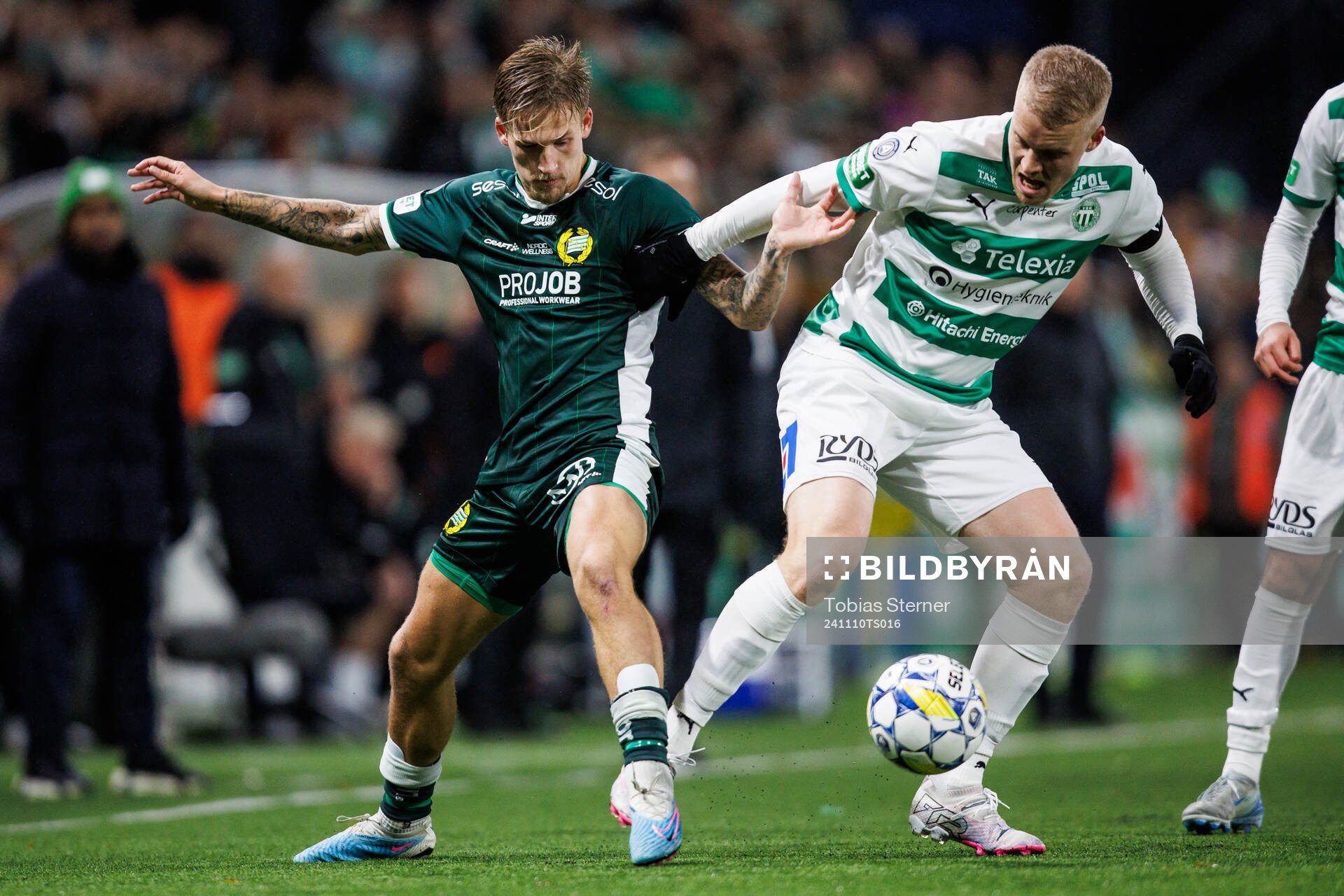 Hammarbys Fredrik Hammar och Västerås Simon Johansson