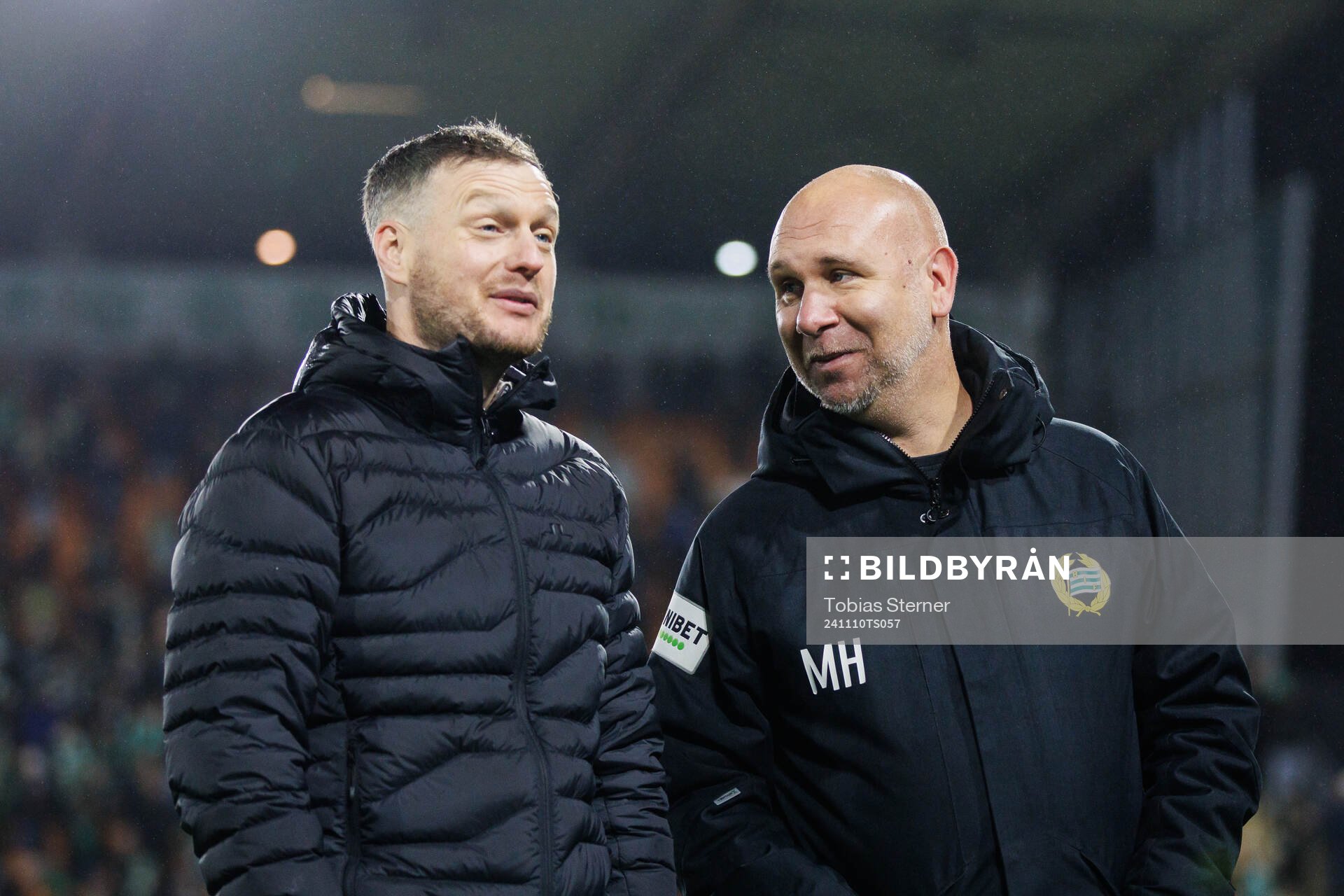 Hammarbys tränare Kim Hellberg och sportchef Mikael