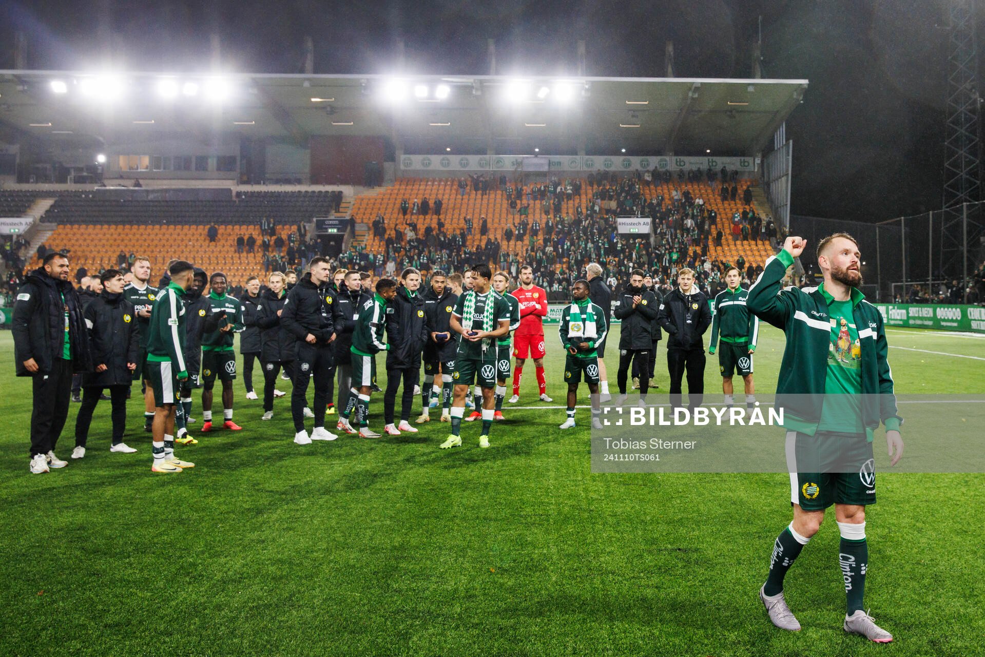 Hammarbys Mads Fenger Nielsen jublar