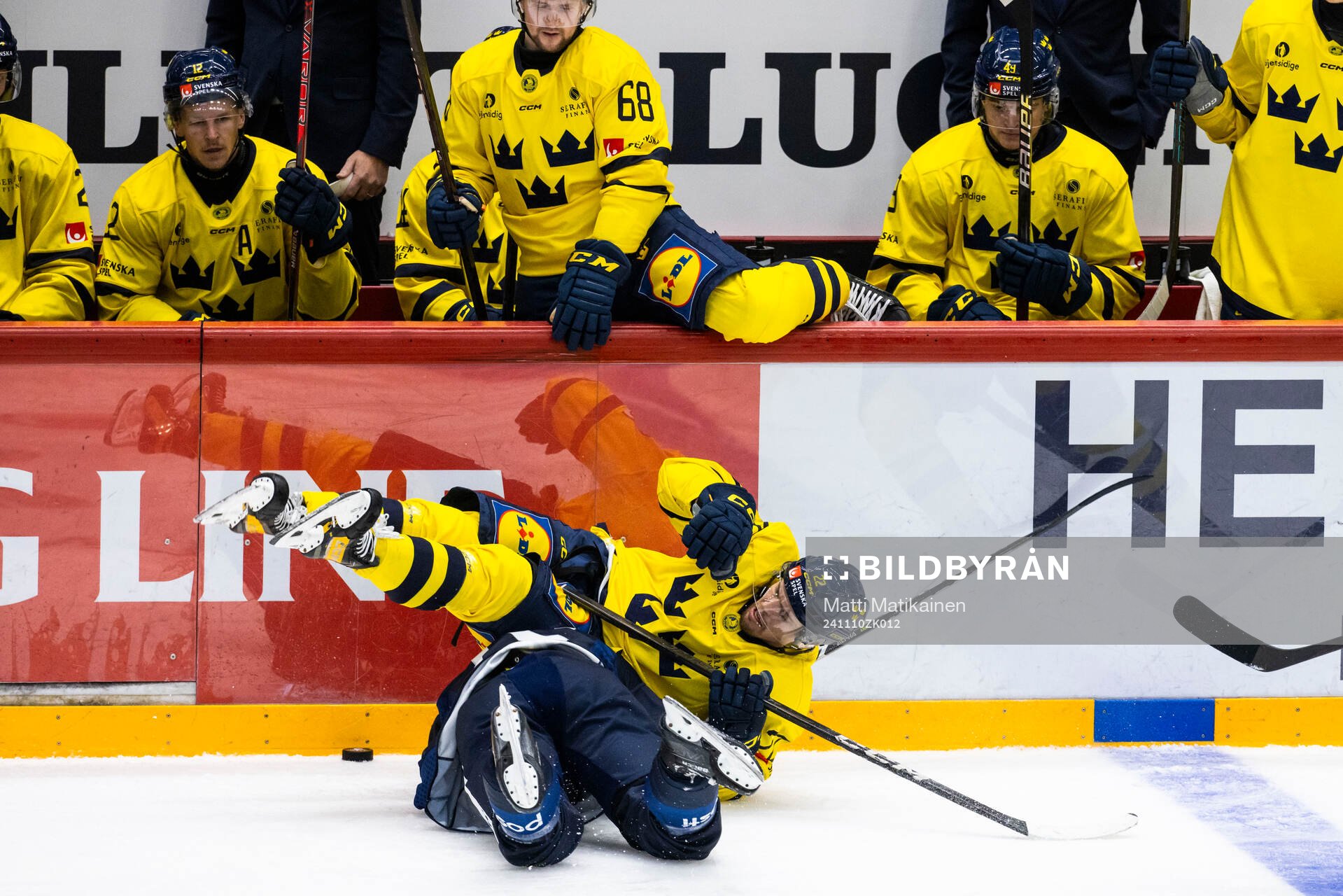 Miro Aaltonen of Finland and Andreas Johnson of Sweden