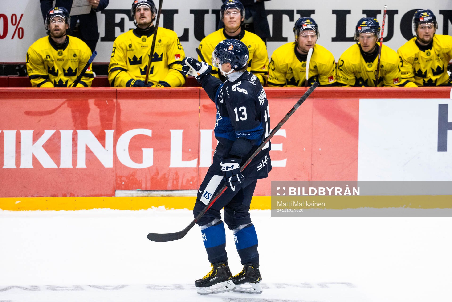 Mikael Ruohomaa of Finland celebrates