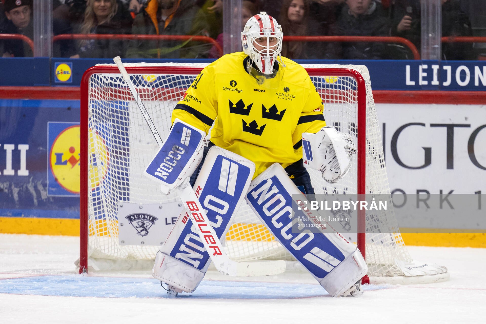 Goalkeeper Jacob Johansson of Sweden