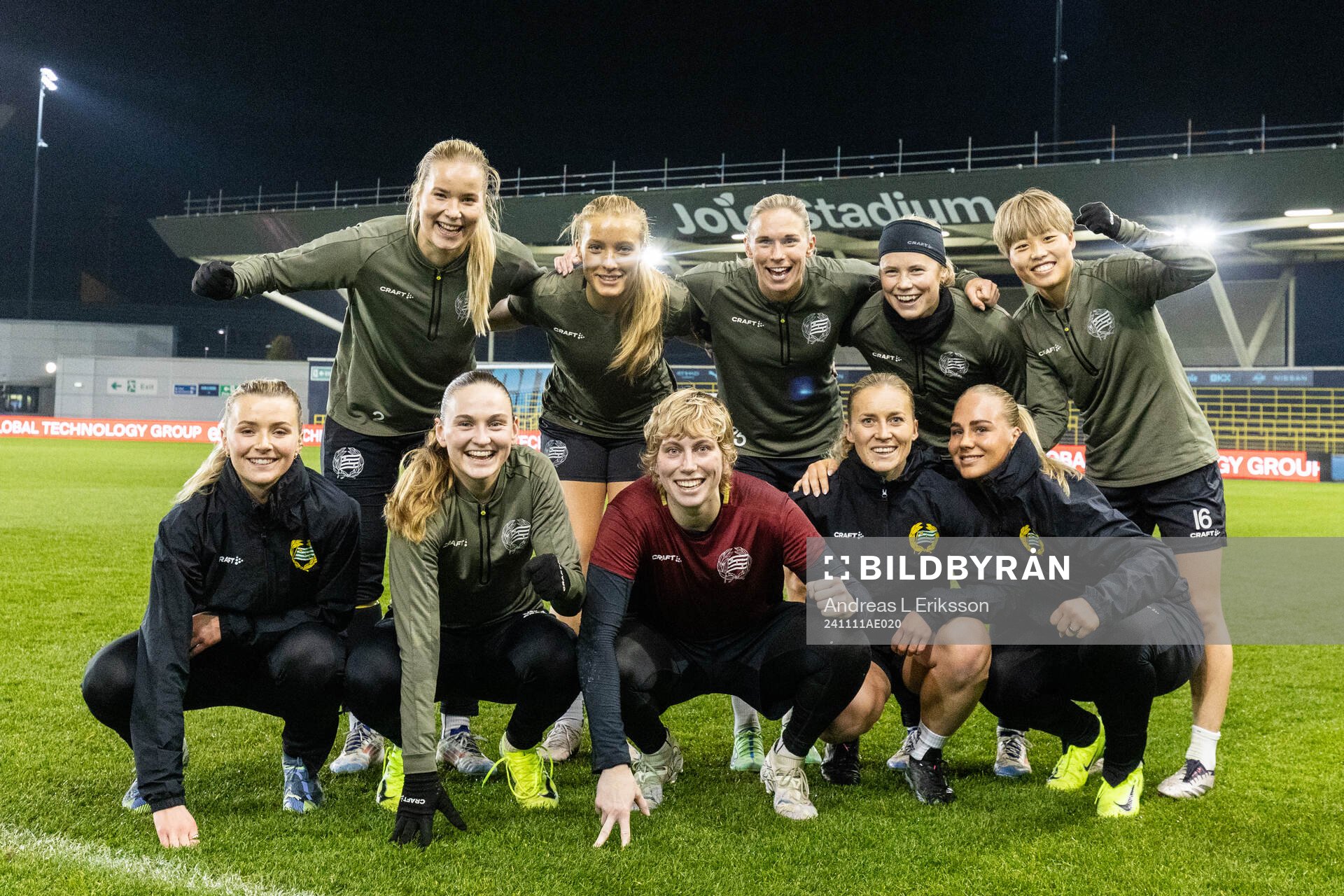 Players of Hammarby celebrate
