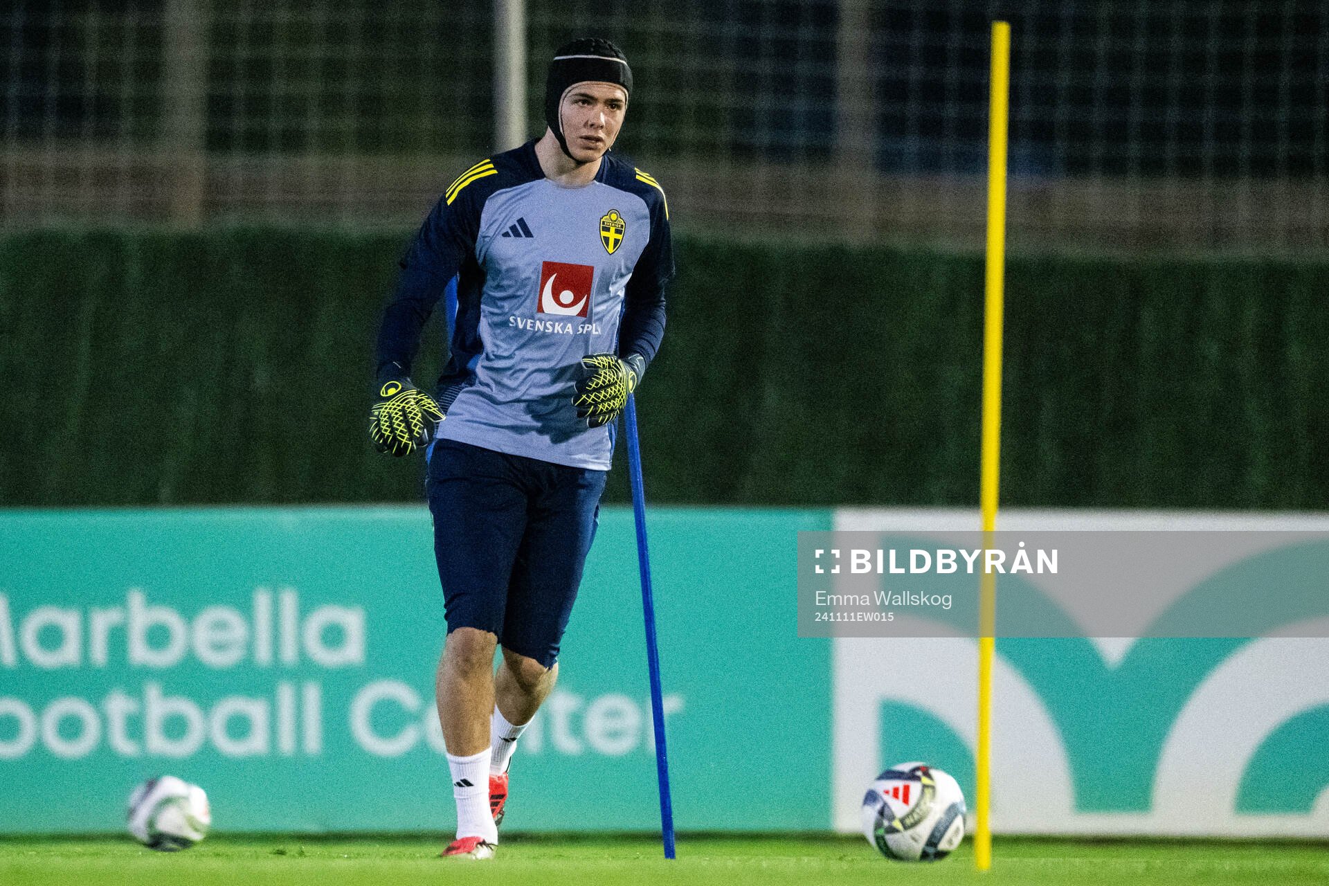 Goalkeeper Jacob Widell Zetterström of the Swedish men's