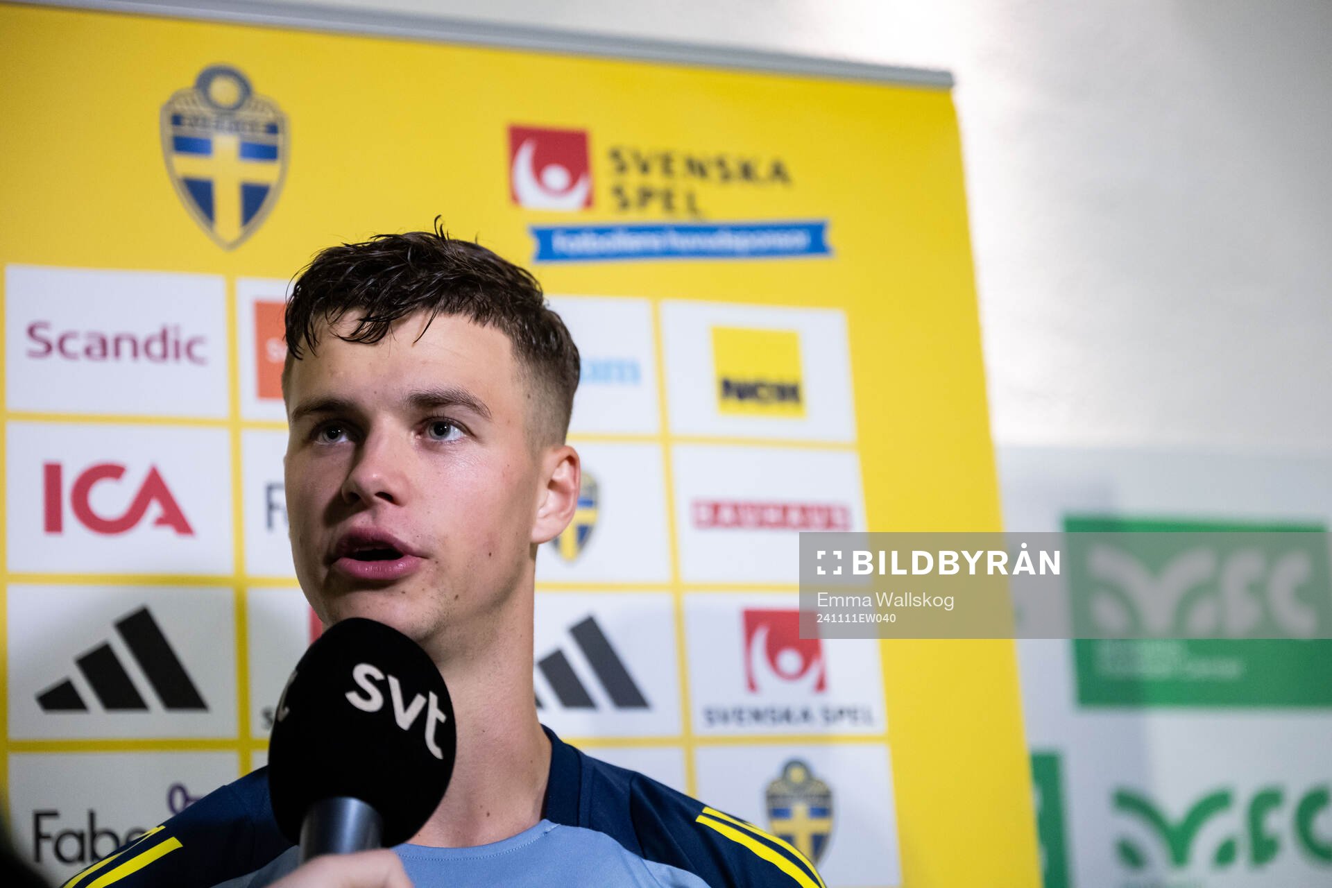 Samuel Dahl of the Swedish men's football national team in