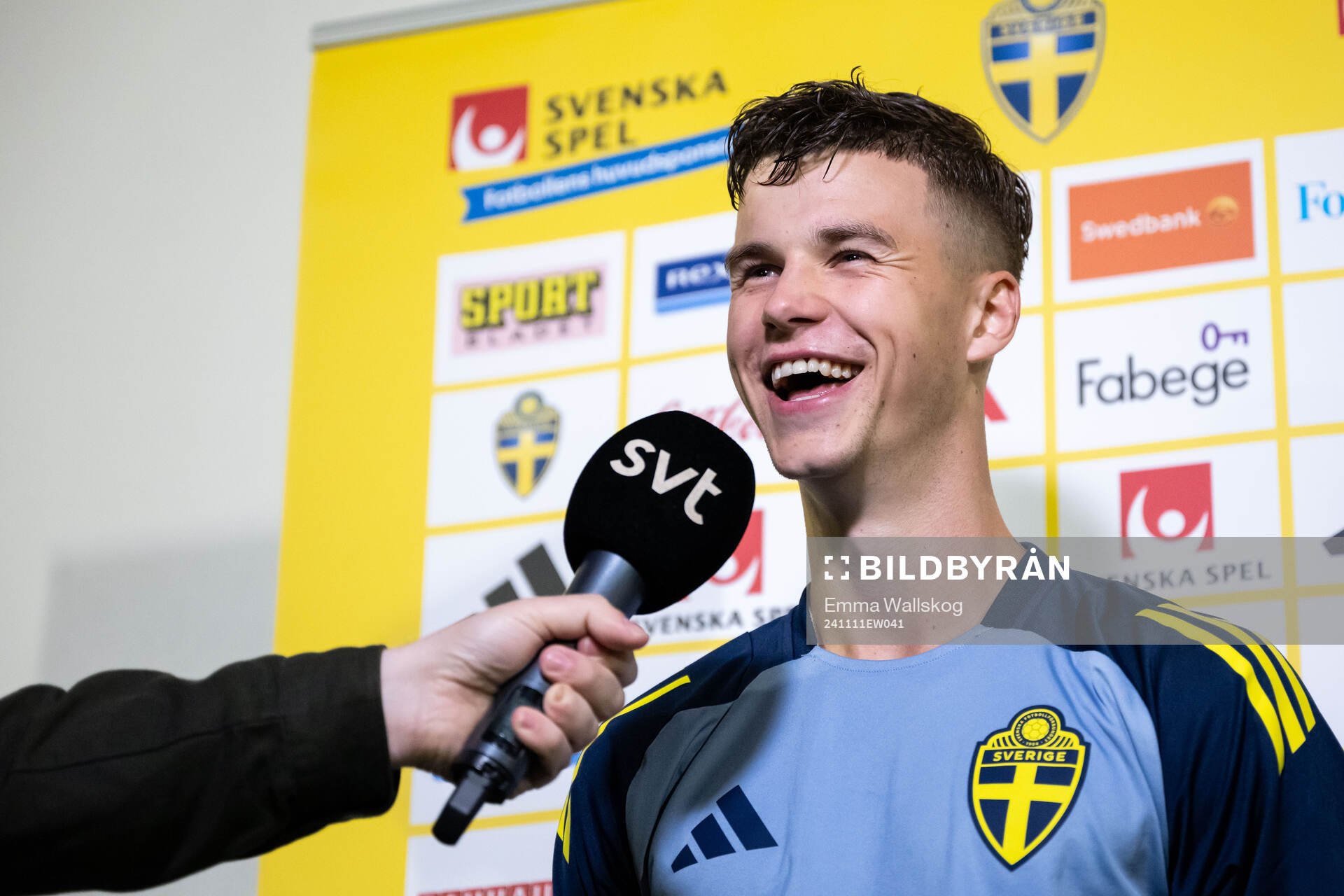 Samuel Dahl of the Swedish men's football national team in