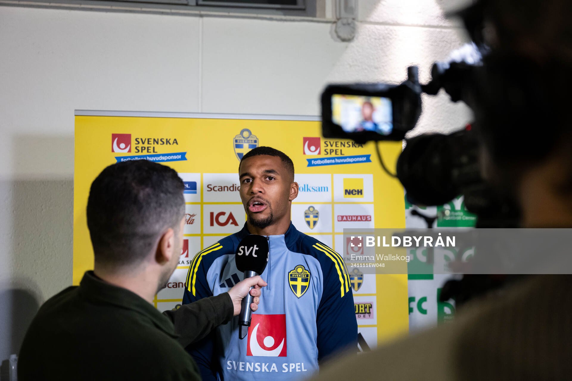 Isak Hien of the Swedish men's football national team in