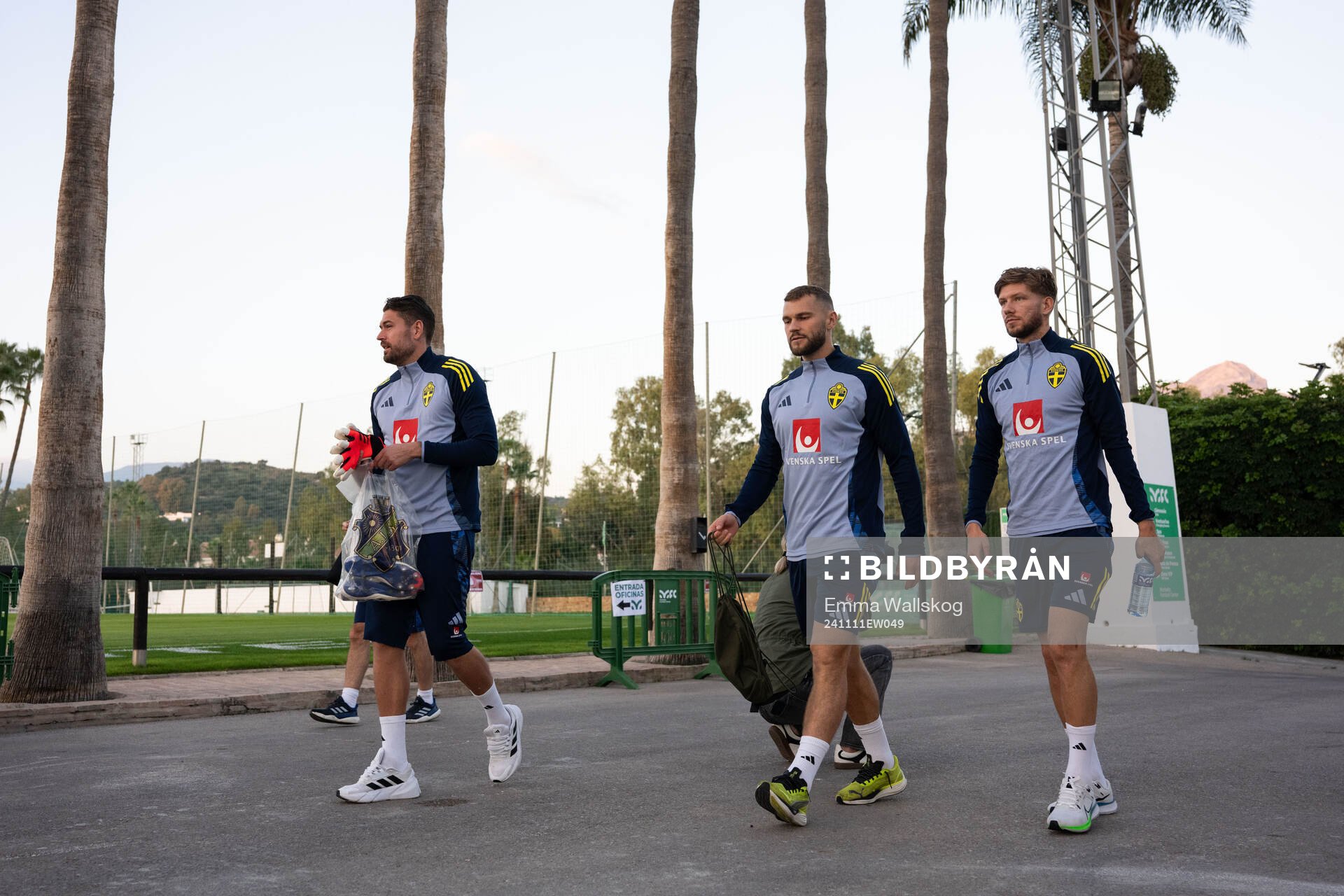 Goalkeeper Kristoffer Nordfeldt, Jesper Karlström and