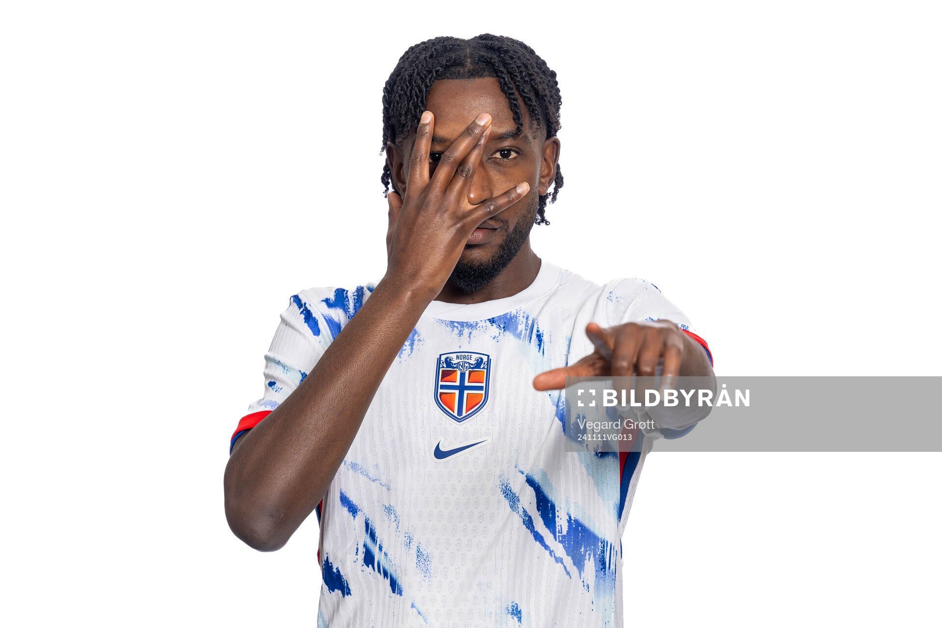Warren Kamanzi of the Norwegian national football team