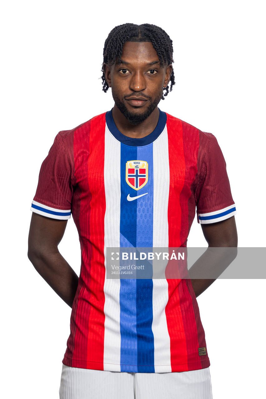 Warren Kamanzi of the Norwegian national football team