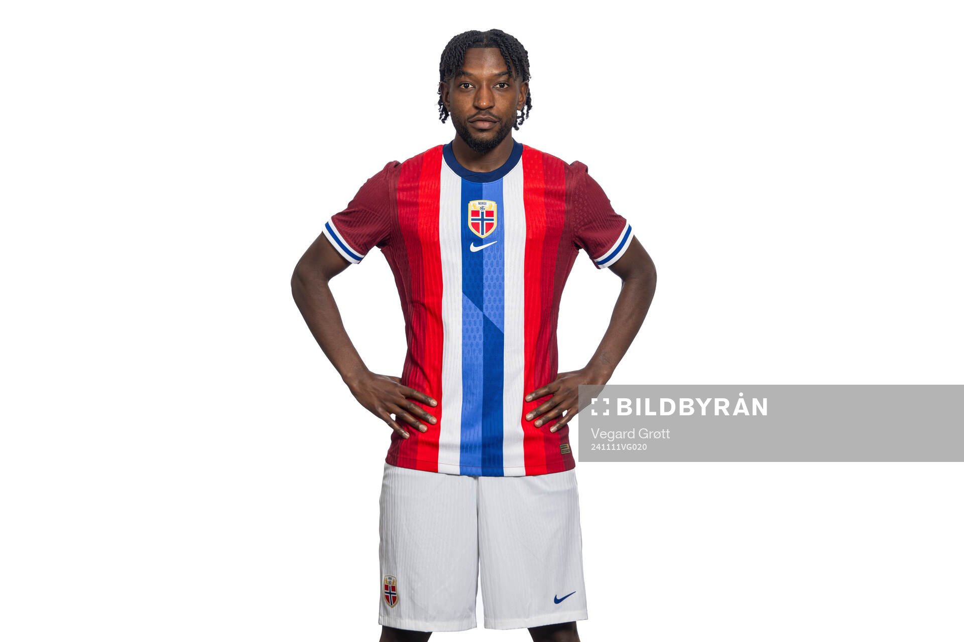 Warren Kamanzi of the Norwegian national football team