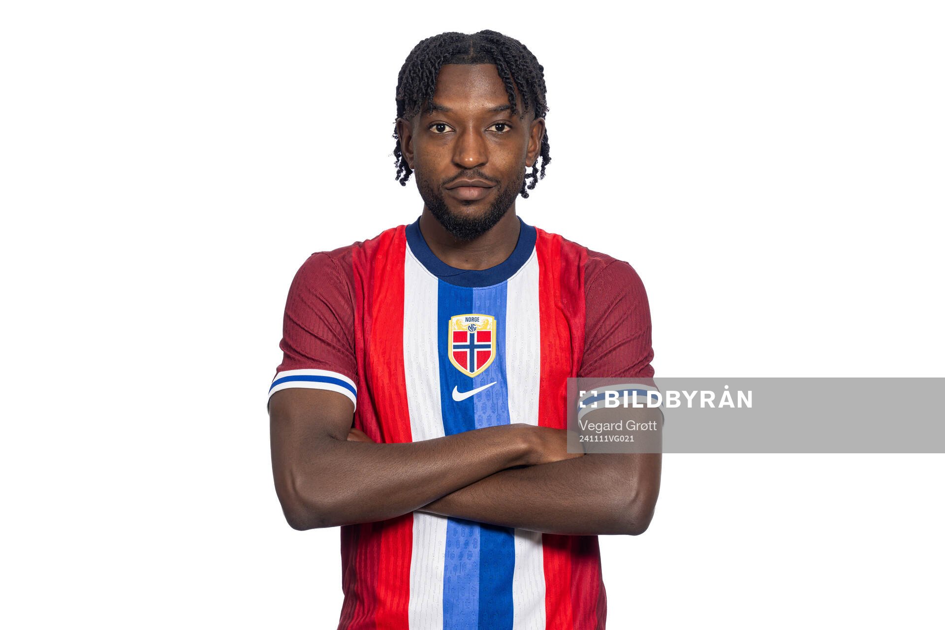 Warren Kamanzi of the Norwegian national football team