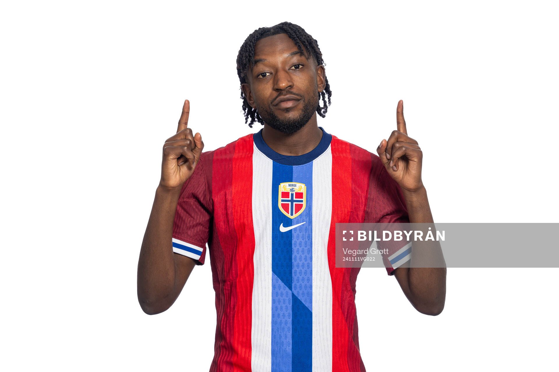 Warren Kamanzi of the Norwegian national football team