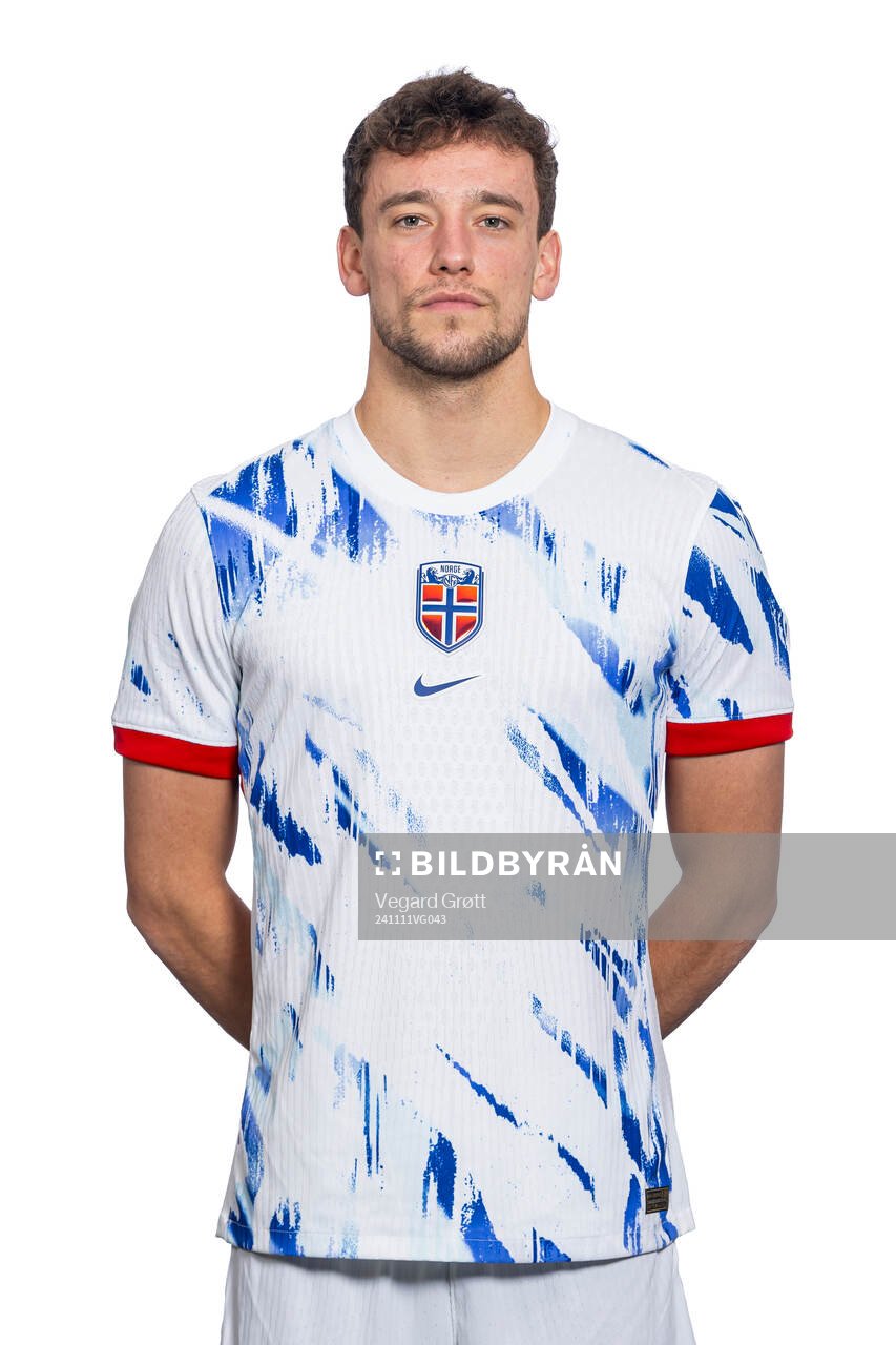 Colin Rösler of the Norwegian national football team poses