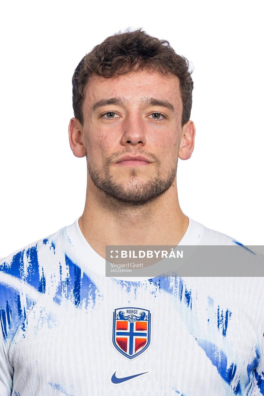 Colin Rösler of the Norwegian national football team poses