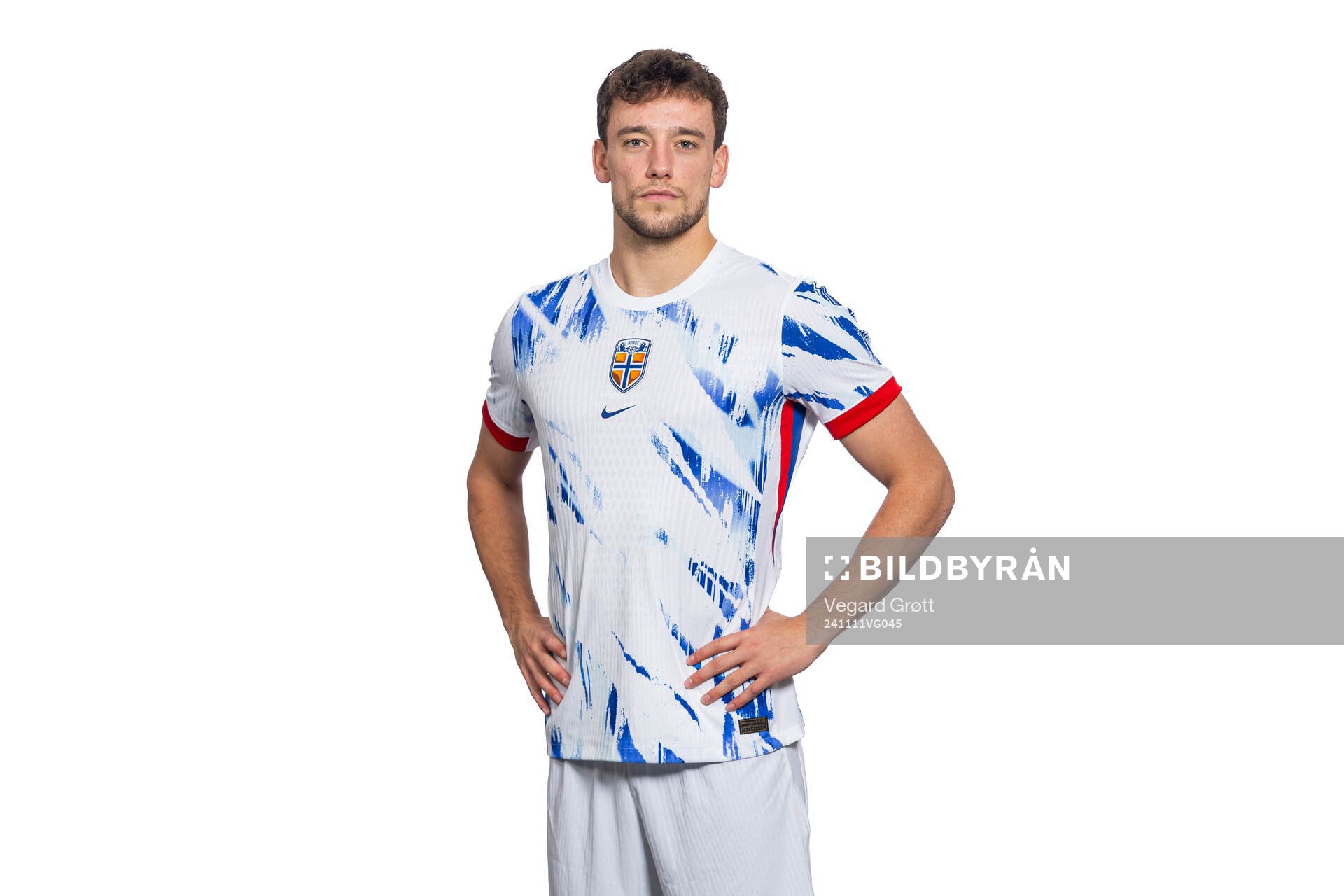 Colin Rösler of the Norwegian national football team poses