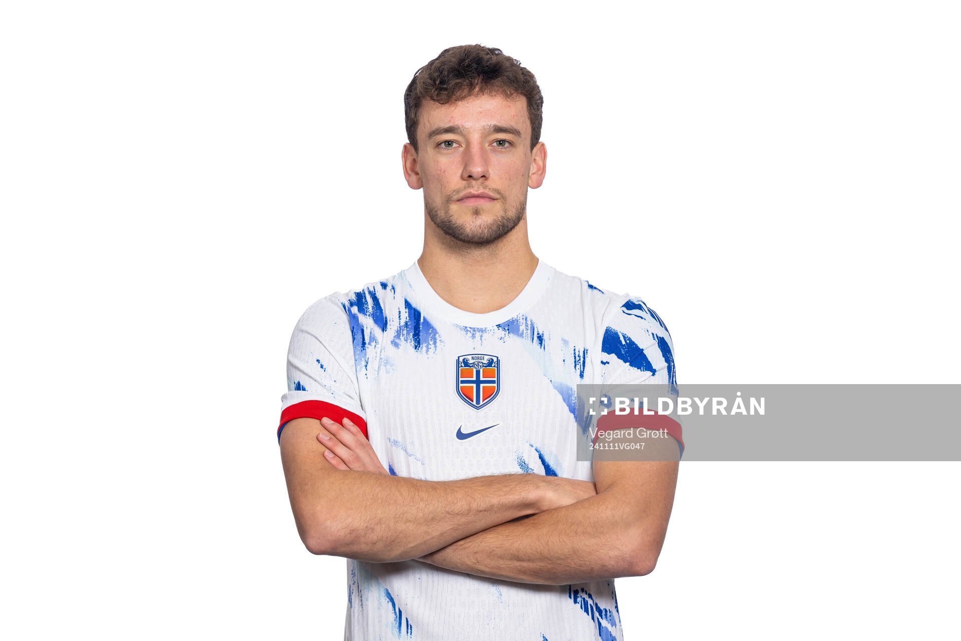 Colin Rösler of the Norwegian national football team poses