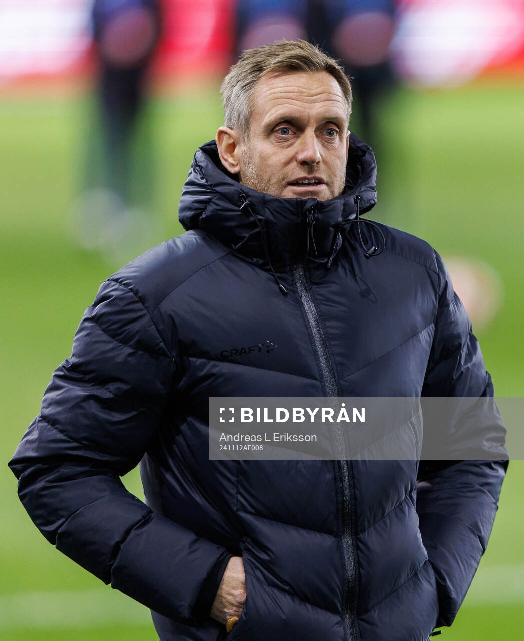 head coach Martin Sjögren of Hammarby