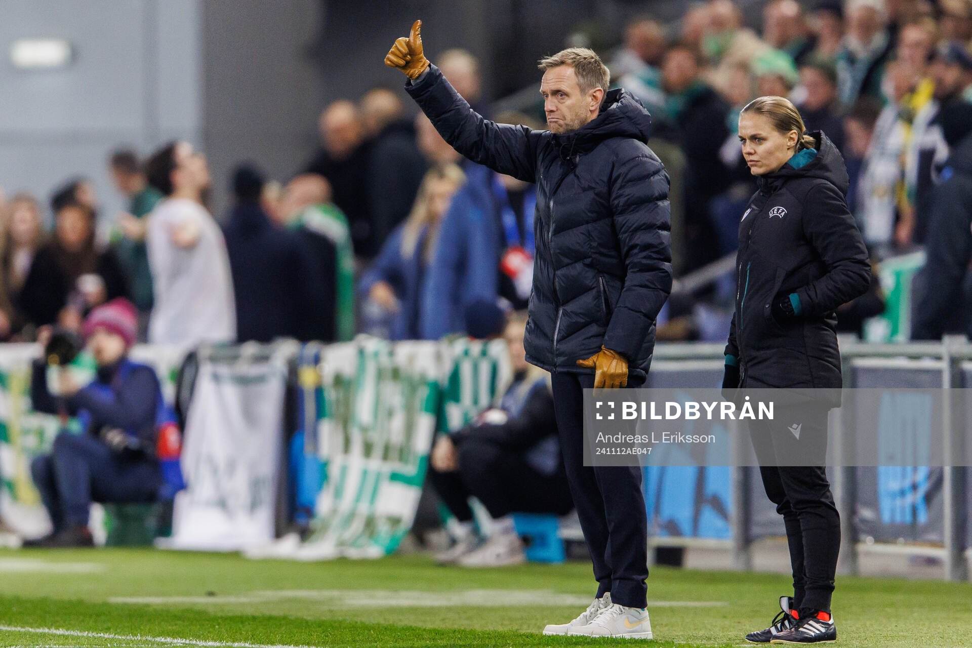 head coach Martin Sjögren of Hammarby