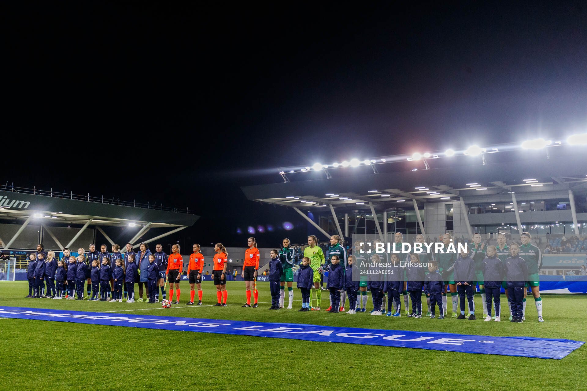 Players of Manchester City and of Hammarby