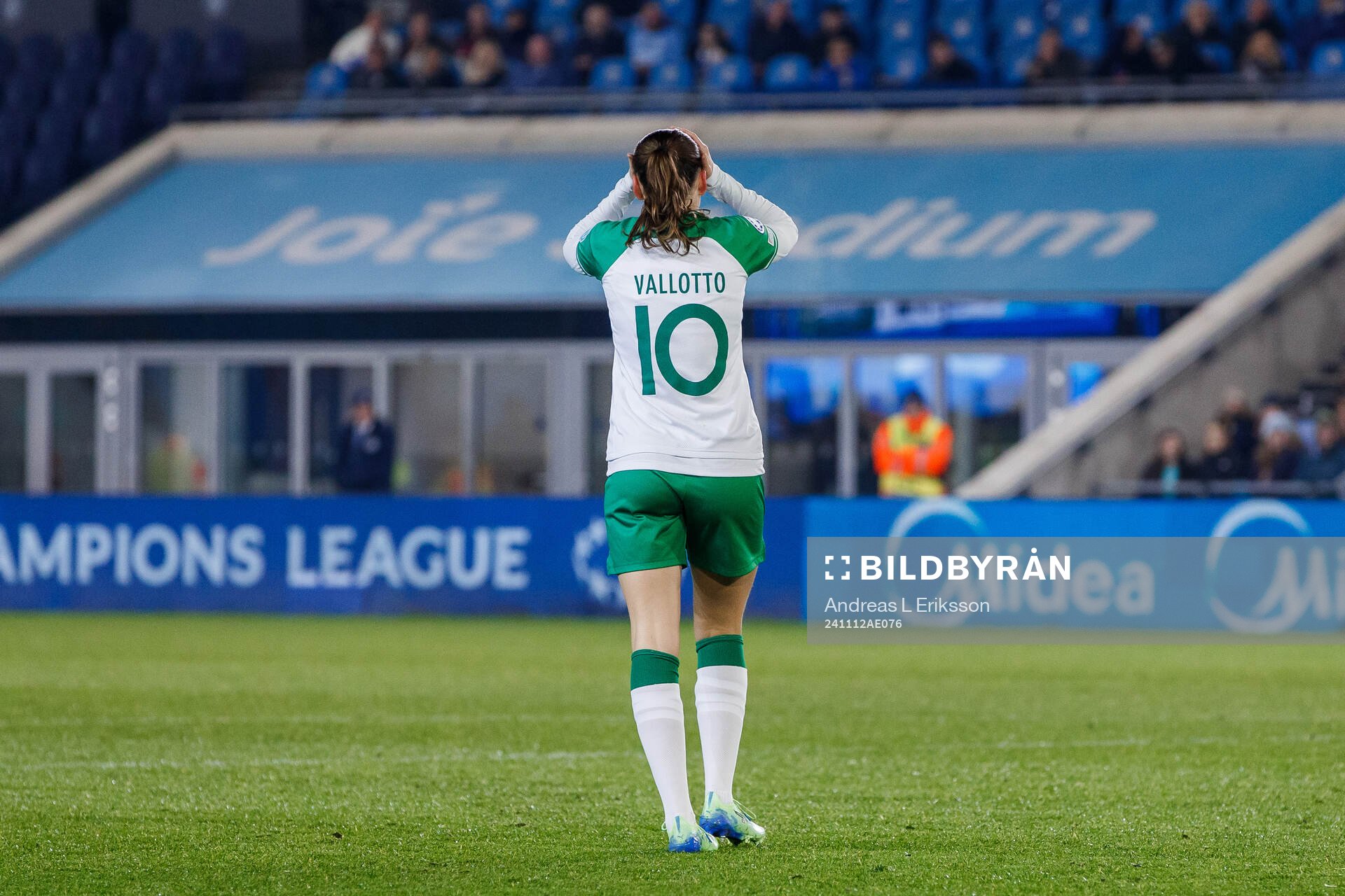 Smilla Vallotto of Hammarby looks dejected