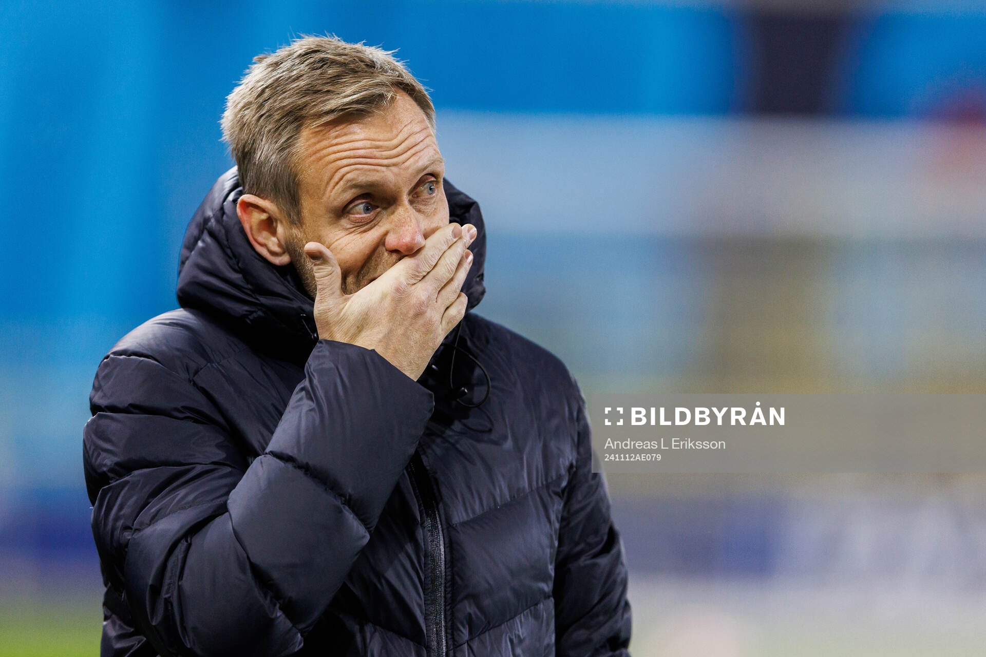 head coach Martin Sjögren of Hammarby