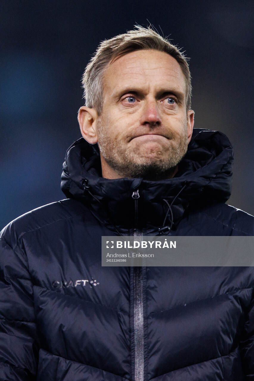 head coach Martin Sjögren of Hammarby