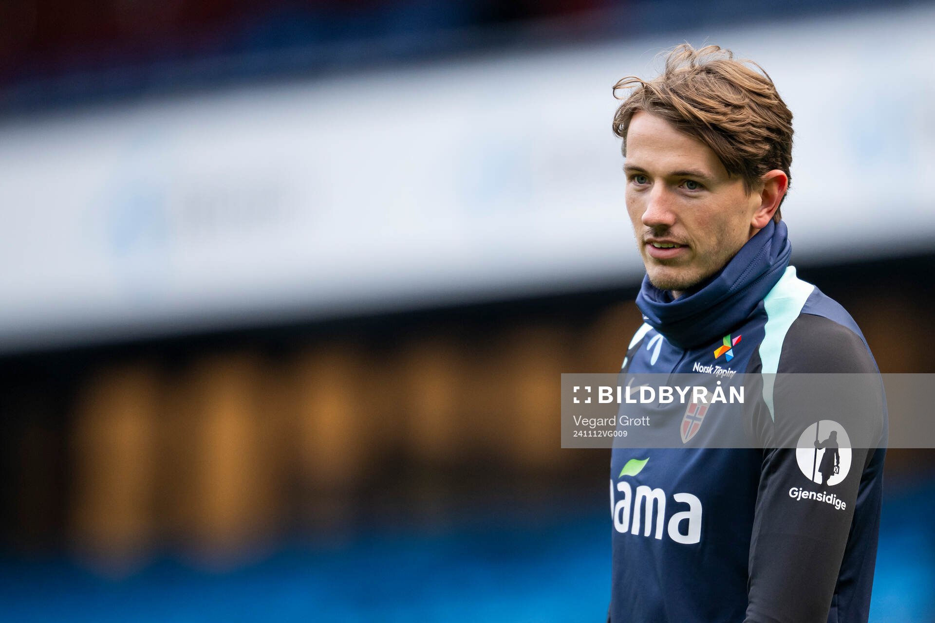 Sander Berge of the Norwegian national football team