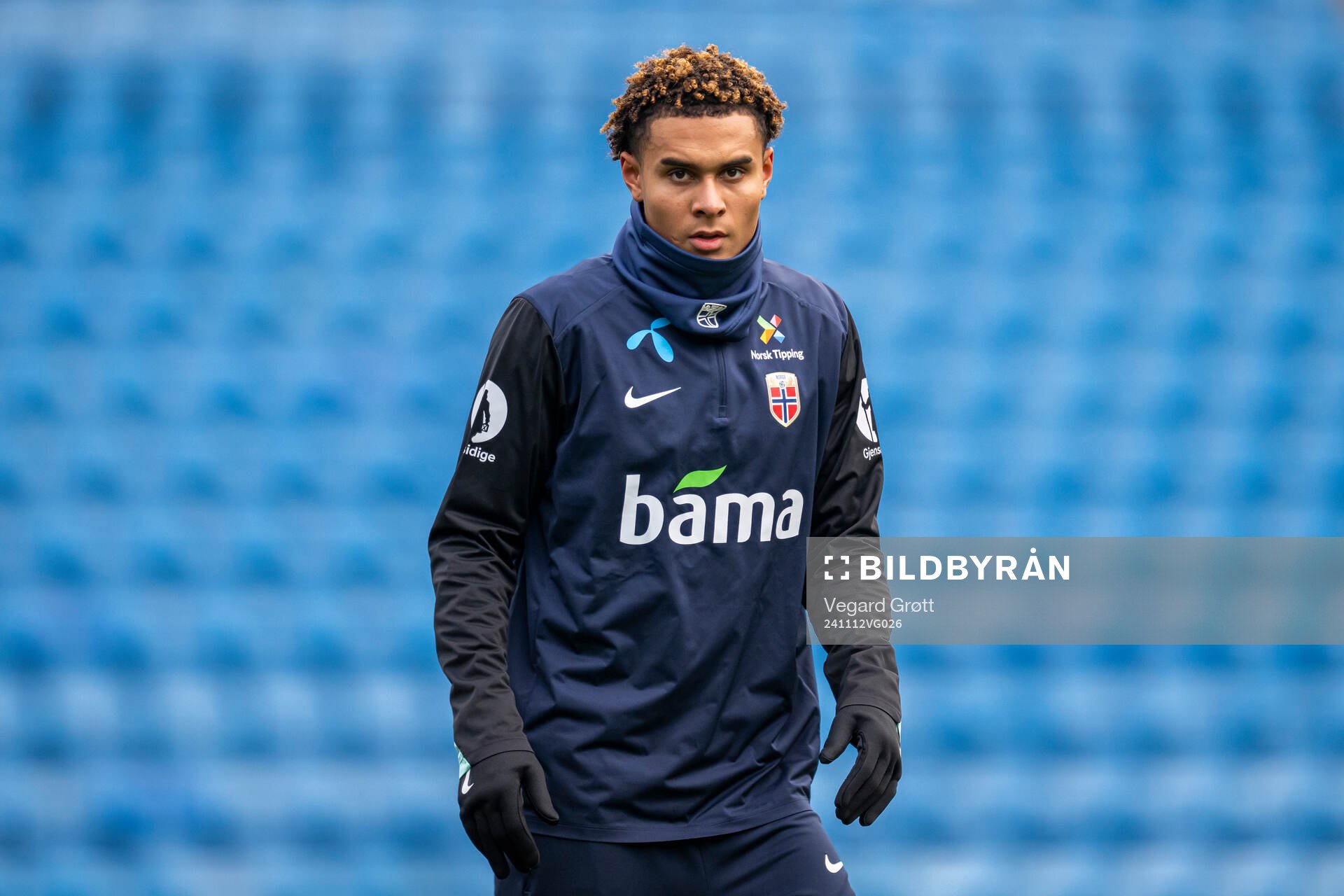 Antonio Nusa of the Norwegian national football team